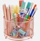 Pencil Holder, 360° Rotating Mesh Desk Organizer with 4 Compartments
